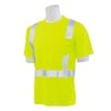 Erb Safety T-Shirt, Birdseye Mesh, Short Slv, Class 2 9006SUV50, Hi-Viz Lime, 2XL 62553